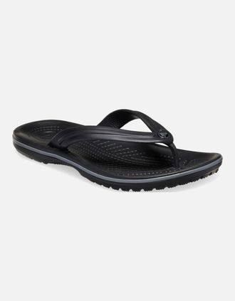 Crocs Womens Crocband Flip Womens Toe Post Sandals - Black - Size: 7