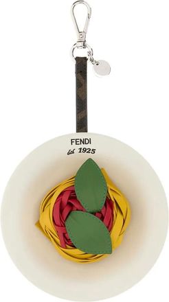 Fendi spaghetti charm - White