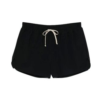 Rick Owens Beachwear, male, Black, 2XL, Black Beachwear with Drawstring Waistband