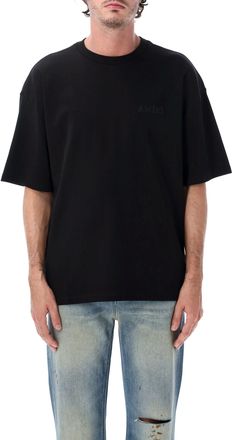 Amiri Monochrome Tone-On-Tone Logo Embroidered Oversized T-Shirt