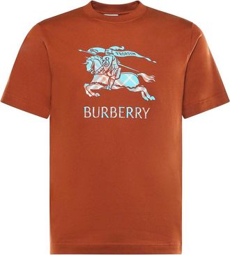 Burberry Cotton T-Shirt With Faded Ekd