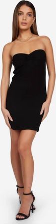 Michael Lauren Kreuger Sweetheart Tube Dress In Black