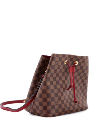 Louis Vuitton NeoNoe Handbag Damier with Leather MM bucket bag - Brown