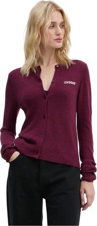 Day Birger Et Mikkelsen Vinny Cardigan - Knitwear - Mujer - P&uacute;rpura - XS