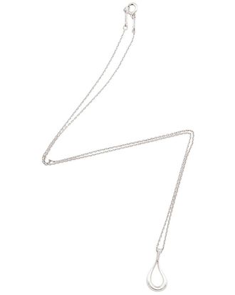 Tiffany & Co. Silver Elsa Peretti Open Teardrop Necklace (Authentic Pre-Loved)