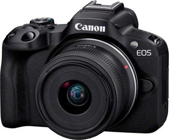 CANON Eos R50, Black + Rf-s 18-45mm F4.5-6.3 Is Stm Kit Milc 24,2 Mp Cmos 6000 X 4000 Pixeles Negro