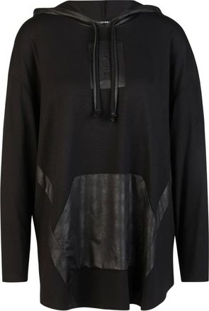 Doris Streich Hoodies & sweatvesten, Dames, Zwart, 3Xl, Lange shirt met capuchon