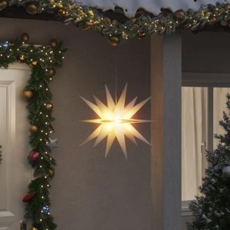 vidaXL L&aacute;mparas De Navidad Led Plegables 3 Unidades Blanco 57 Cm Vidaxl