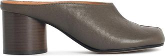 Maison Margiela Dcollet Green Nappa Leather Mules