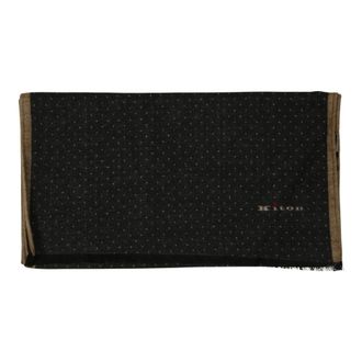 Kiton Dubbelzijdige Sjaal - Heren - Accessoires - Zwart - Maat: ONE Size