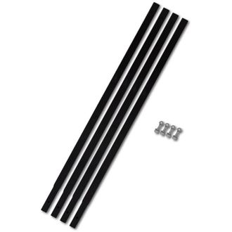 vidaXL Tubo De Extensi&oacute;n Para Taladro De Tierra 4x1m Conexi&oacute;n Tubo Acero Vidaxl