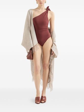 Brunello Cucinelli E&eacute;n-schouder zwemoutfit