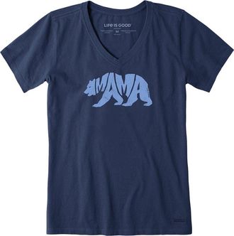 Life is good Crusher V-Neck T-Shirt