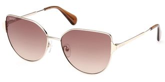 Max & Co. MO0082 32F Womens Sunglasses Gold Size 57