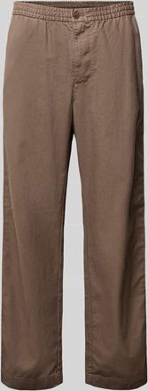 GAP Leinenhose mit elastischem Bund und Eingrifftaschen in Mittelgrau, Gr&ouml;&szlig;e XXL