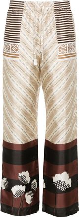 Loewe Pantaloni dritti con stampa - Toni neutri