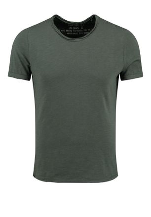 Key Largo Mens Bread New Round T-Shirt, Bottle Green (1503), M