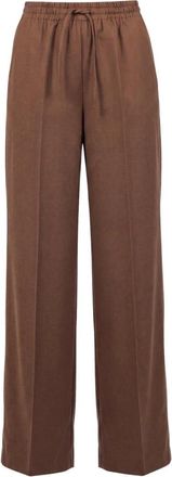 ottod'Ame Wijde broek - Dames - Wijde Broeken - Bruin - S - Broeken