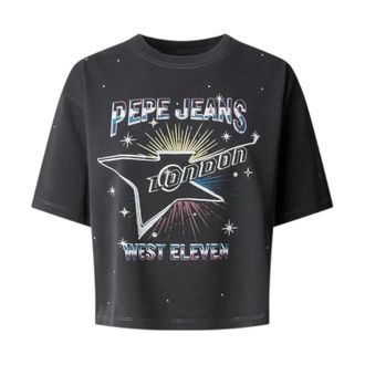 Pepe Jeans London T-Shirts, female, Black, Size: XL Louise T-Shirt