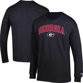 Champion Mens Champion Black Georgia Bulldogs Arch Over Logo Long Sleeve T-Shirt at Nordstrom, Size Xx-Large