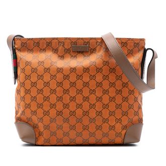 Gucci Tweedehands Gg Canvas Web Schoudertas