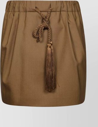 Max Mara silk virgin wool mohair mini skirt