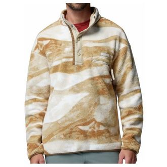 Columbia Helvetia II Printed Half Snap Fleece Fleecepullover f&uuml;r Herren | beige