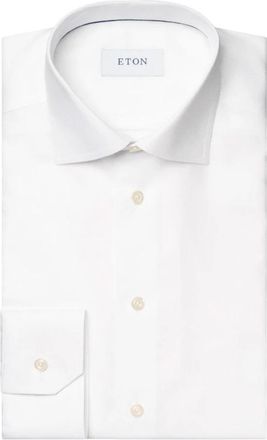 Eton Shirts - Heren - Zakelijke Overhemden - Wit - M - Overhemden