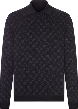 Gucci GG JACQUARD VISCOSE POLO SHIRT - Gucci - Man