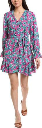 CeCe by Cynthia Steffe V-Neck Print Dress