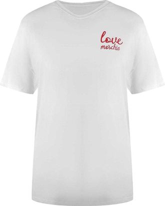 Love Moschino Dames/Dames Klein Logo T-Shirt (Wit)