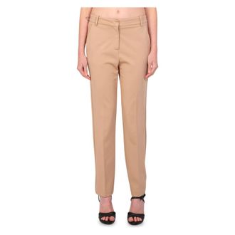 Pinko Stijlvolle Cigarette Broek - Dames - Straight fit broeken - Beige - L - Broeken