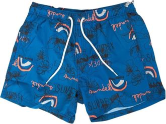 Sundek Levin Zwemshorts - Heren - Strandmode - Blauw - S - Polyester - Badmode