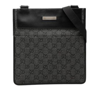 Gucci Pre-owned Cross Body Bags, female, Gray, Size: ONE SIZE Pre-owned Denim Crossbody Bag