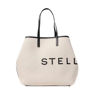 Stella McCartney Dames, Tassen, Beige, Maat: ONE Size Leer