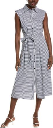 Jones New York Sleeveless Pleated Shirtdress