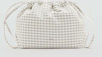 Mango Necessaire quadri cotone grezzo - Donna - Taglia unica - MANGO