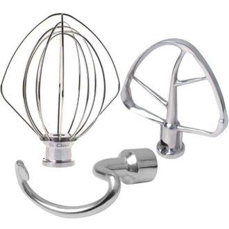 OEM Batidor De Acero Inoxidable Compatible Con Batidor, Gancho Para Masa Y Juego De Batidor Plano, Compatible Con Todos Los Procesadores De Alimentos Arti