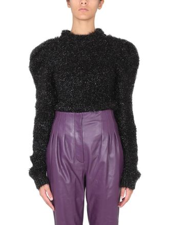 Alberta Ferretti Textured Jersey Top With Structured Silhouette