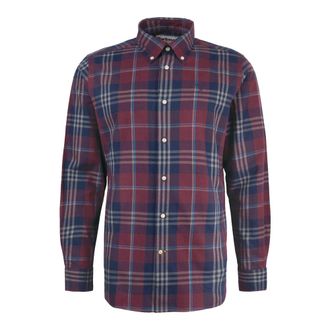 Barbour Velvet Maatwerk Overhemd met Knoopkraag - Heren - Casual Overhemden - Rood - XL - Katoen - Overhemden
