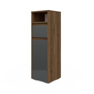 Vicco Armario De Ba&ntilde;o Mediano Majest, Antracita Alto Brillo, 30.2 X 96.3 Cm, Vicco