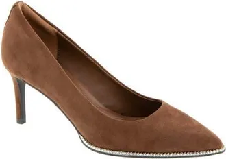 BCBGeneration Clara Chain Pointed Toe Pump in Dark Brown at Nordstrom, Size 9.5