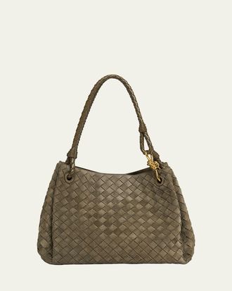 Bottega Veneta Large Parachute Suede Shoulder Bag