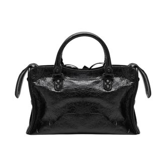 Balenciaga Le City Small Handtas - Dames - Tassen - Zwart - Maat: ONE Size Katoen