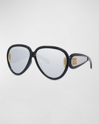 Loewe Men & apos;s Anagram Oversized Oval Sunglasses