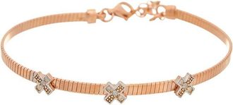 Meshmerise 18K Plated 0.10 Ct. Tw. Diamond Bangle Bracelet