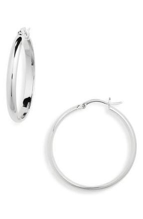 Nordstrom Rack Tube Hoop Earrings in Silver at Nordstrom Rack