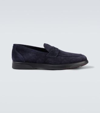 Kiton Suede penny loafers