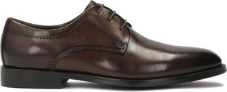 Kazar Bruine halfhoge laarzen met open naad en open decoratie - Heren - Nette schoenen - Bruin - 45 EU - Leer - Schoenen