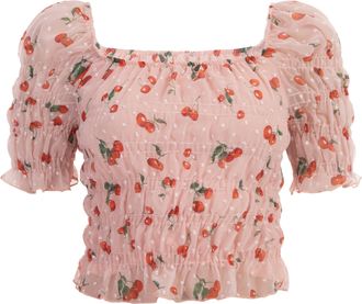 Mymo Blouse shirt Dames Roze Veelkleurig